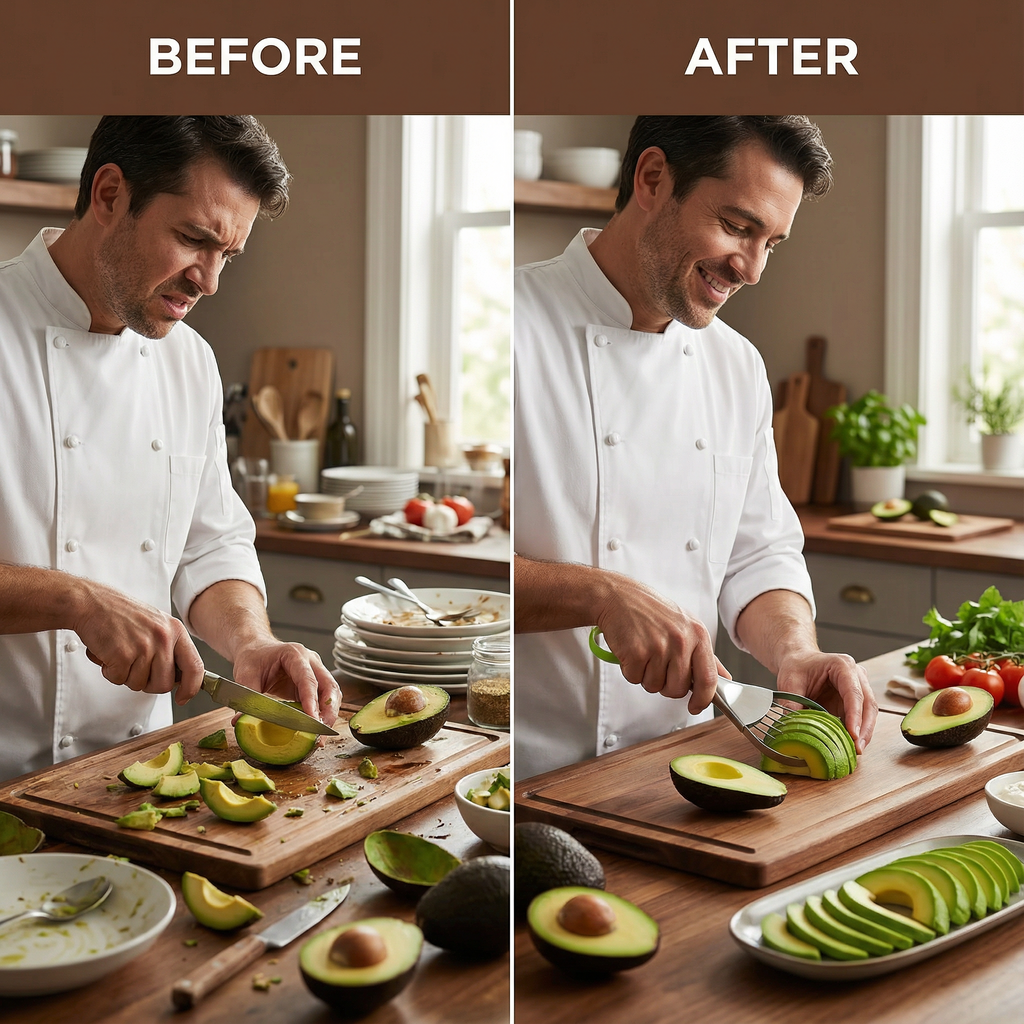 Kalmen's "Grounded Greens" 3-in-1 Avocado Tool