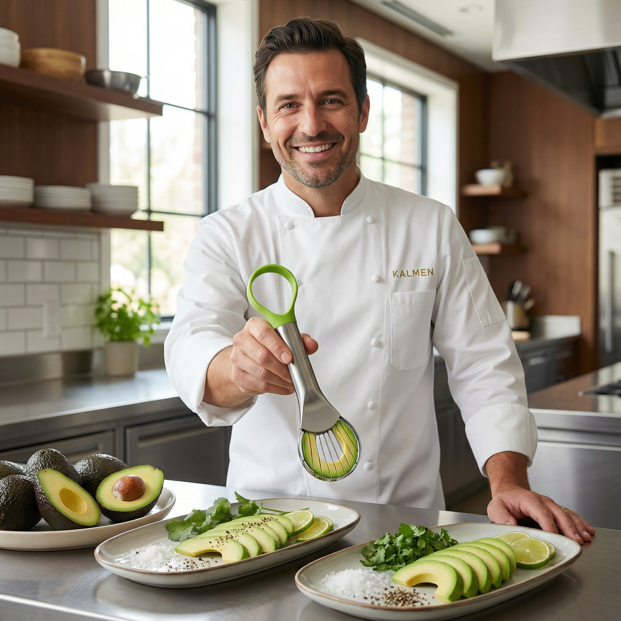 Kalmen's "Grounded Greens" 3-in-1 Avocado Tool