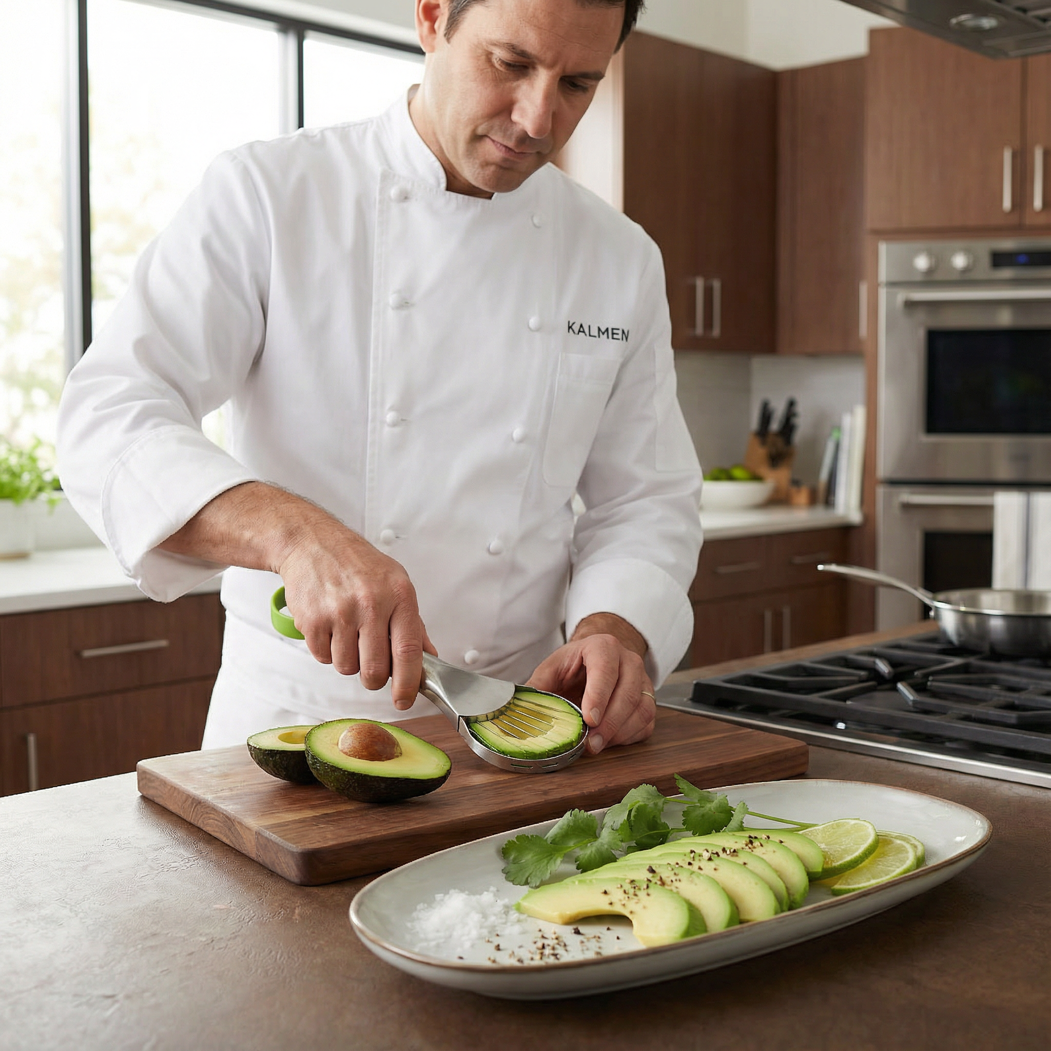 Kalmen's "Grounded Greens" 3-in-1 Avocado Tool