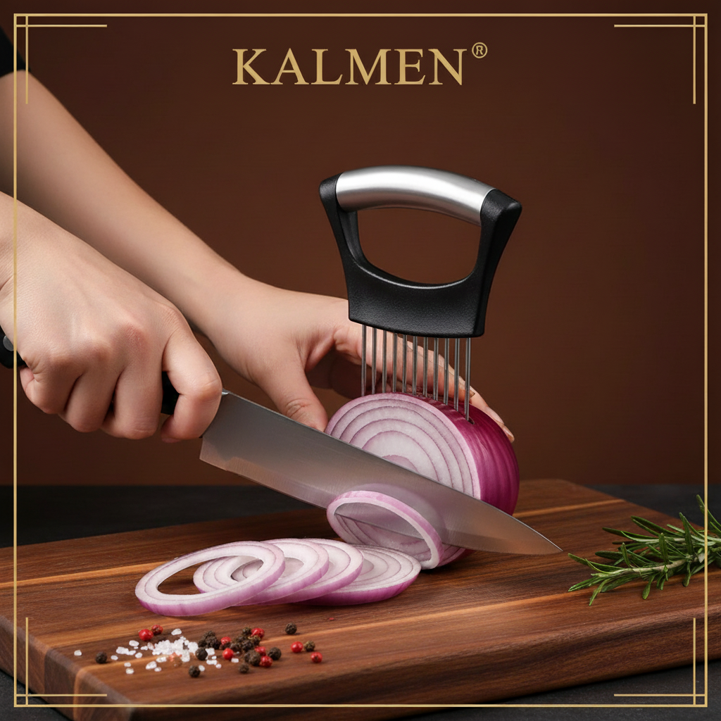 Kalmen Multi-Grip Culinary Tool: Precision Slicing & Perfect Seasoning