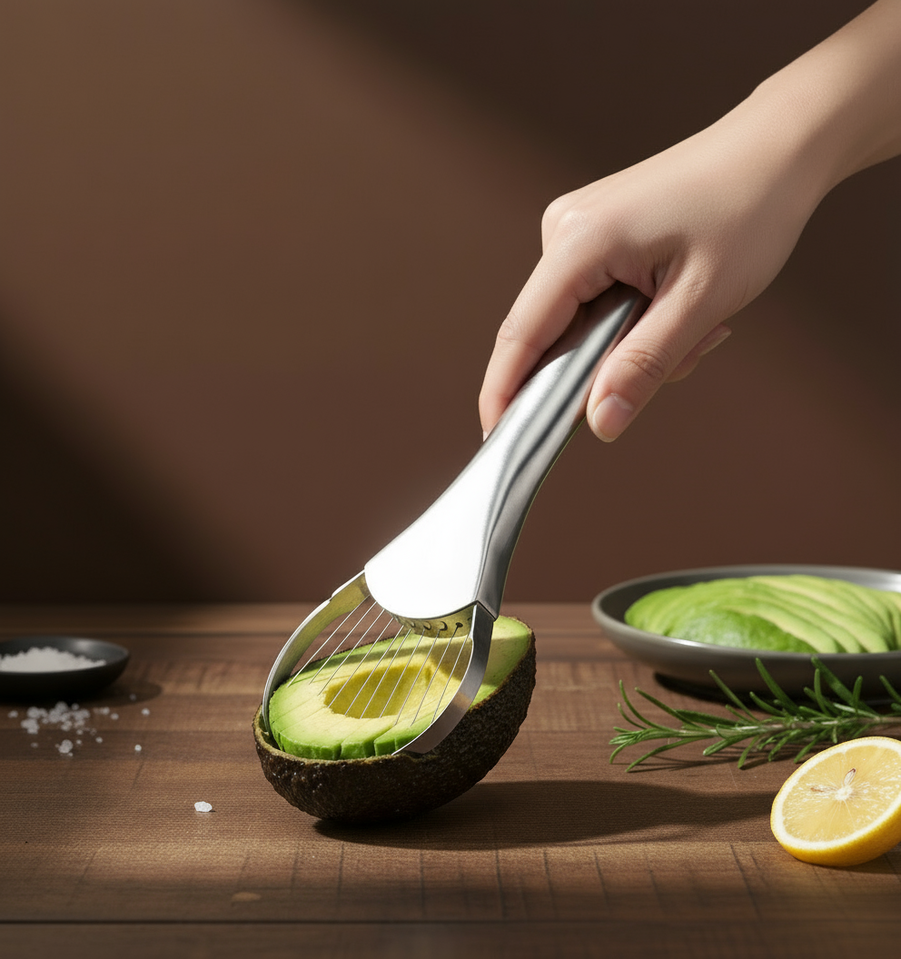 Kalmen's "Grounded Greens" 3-in-1 Avocado Tool