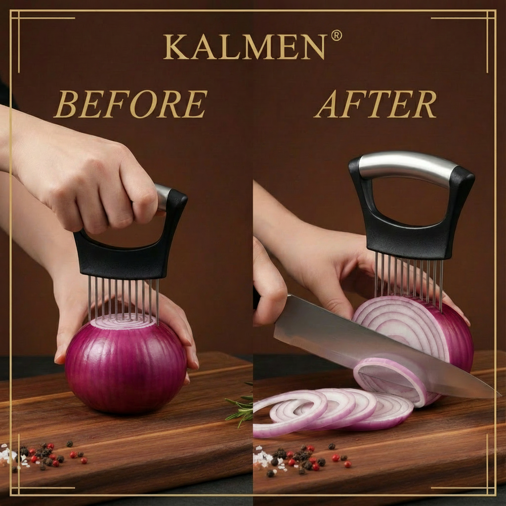 Kalmen Multi-Grip Culinary Tool: Precision Slicing & Perfect Seasoning