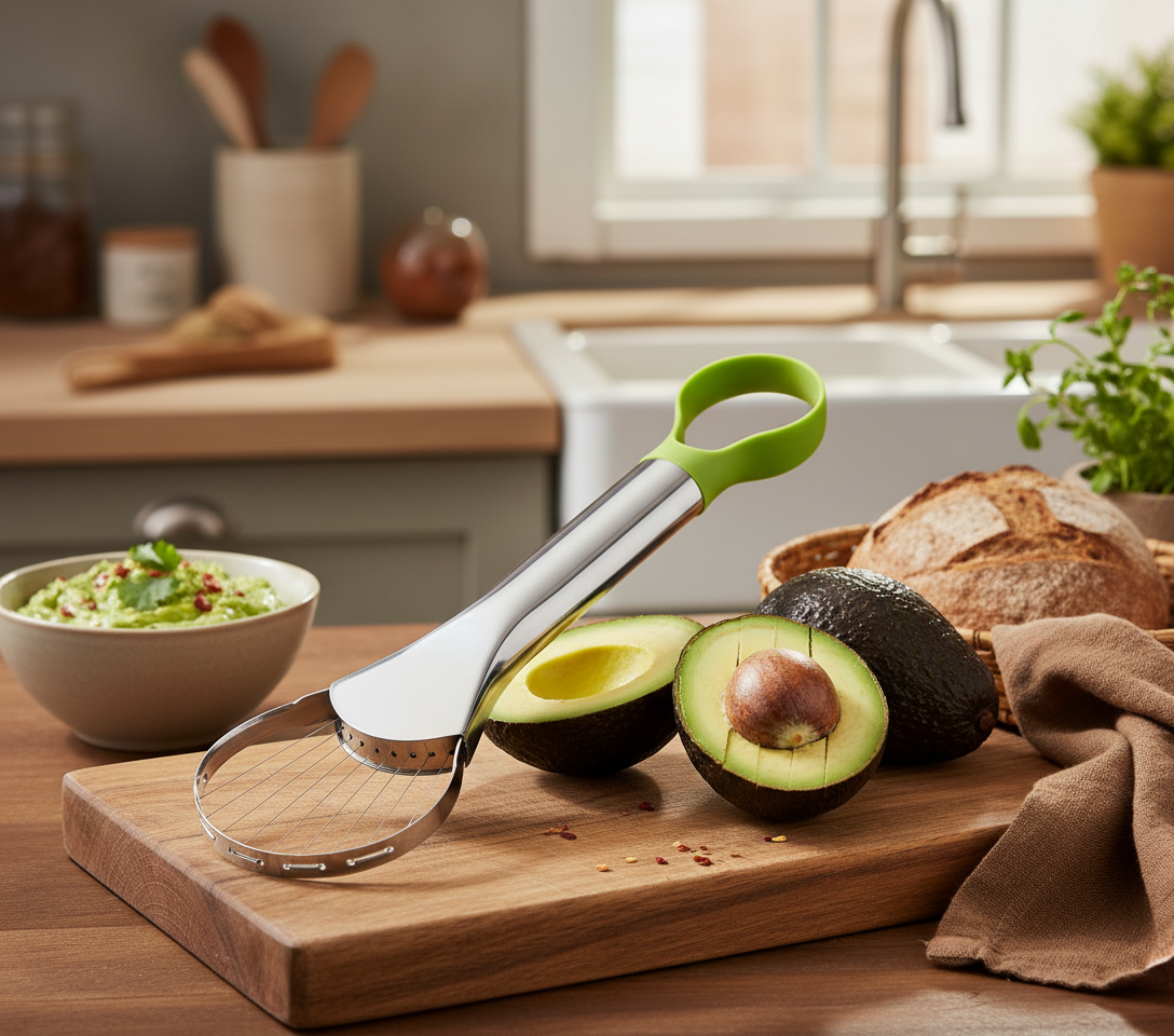 Kalmen's "Grounded Greens" 3-in-1 Avocado Tool