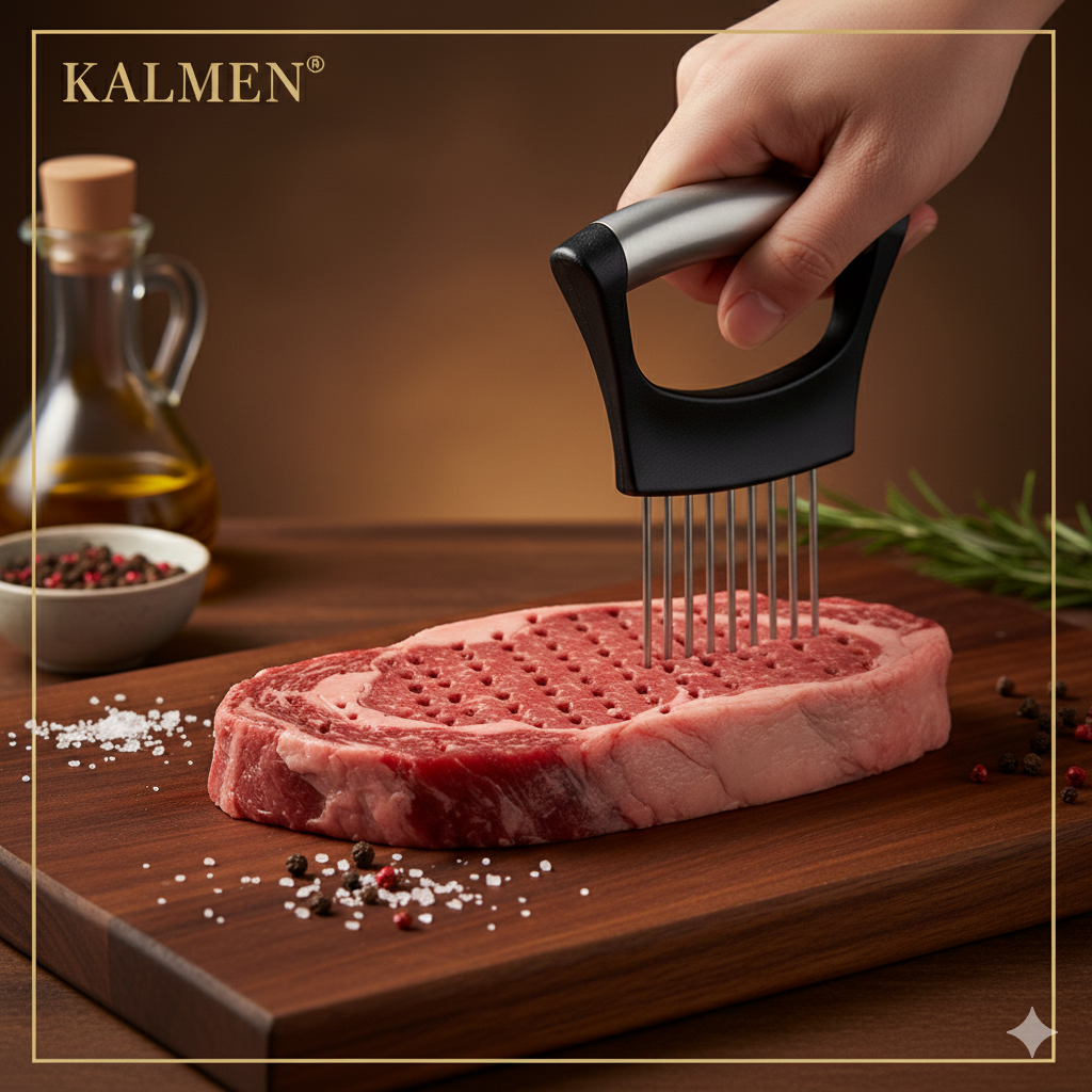 Kalmen Multi-Grip Culinary Tool: Precision Slicing & Perfect Seasoning